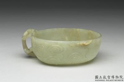 图片[2]-Jade brush washer with a handle in the shape of beast, Ming to Qing dynasty (1368-1911)-China Archive